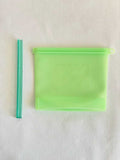 Reusable Silicone Food Bags, 500ml/1000ml, Green