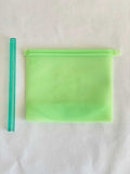 Reusable Silicone Food Bags, 500ml/1000ml, Green